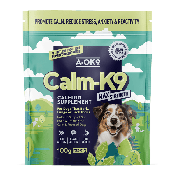 Calm-K9 Max Strength Calming Supplements for Dogs A-OK9