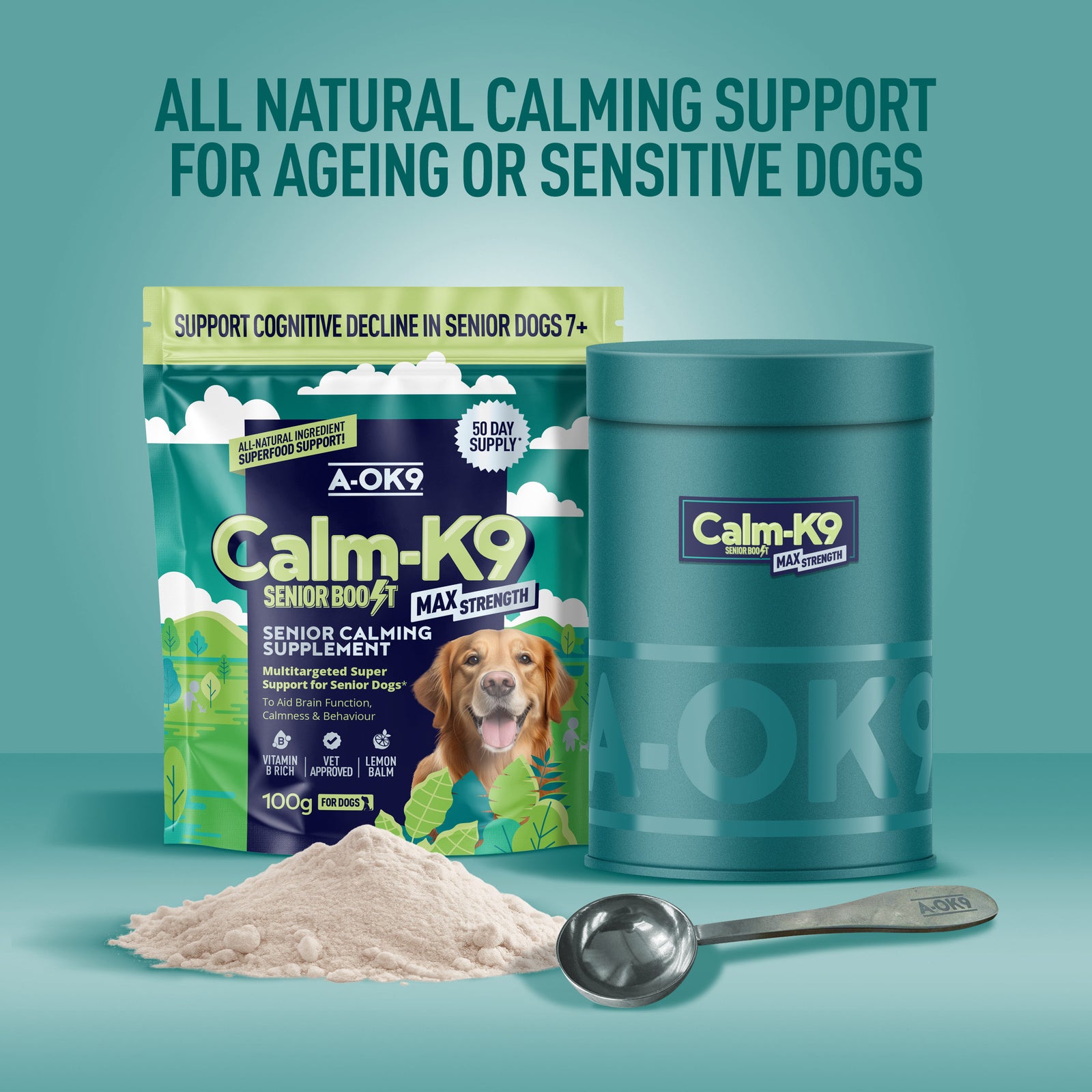 Calm-K9 Senior Boost | Calming Support for Older Dogs