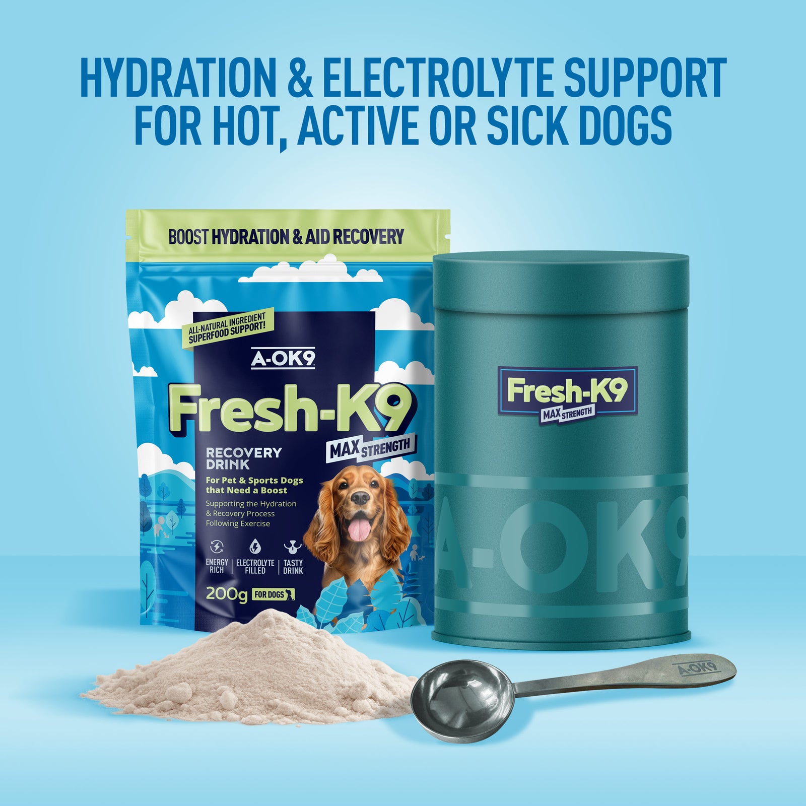 Fresh-K9 | Fast Recovery and Hydration After Exercise