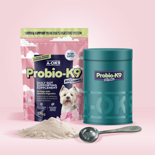 Probio-K9 Max Strength - Probiotic Powder for Dogs | A-OK9