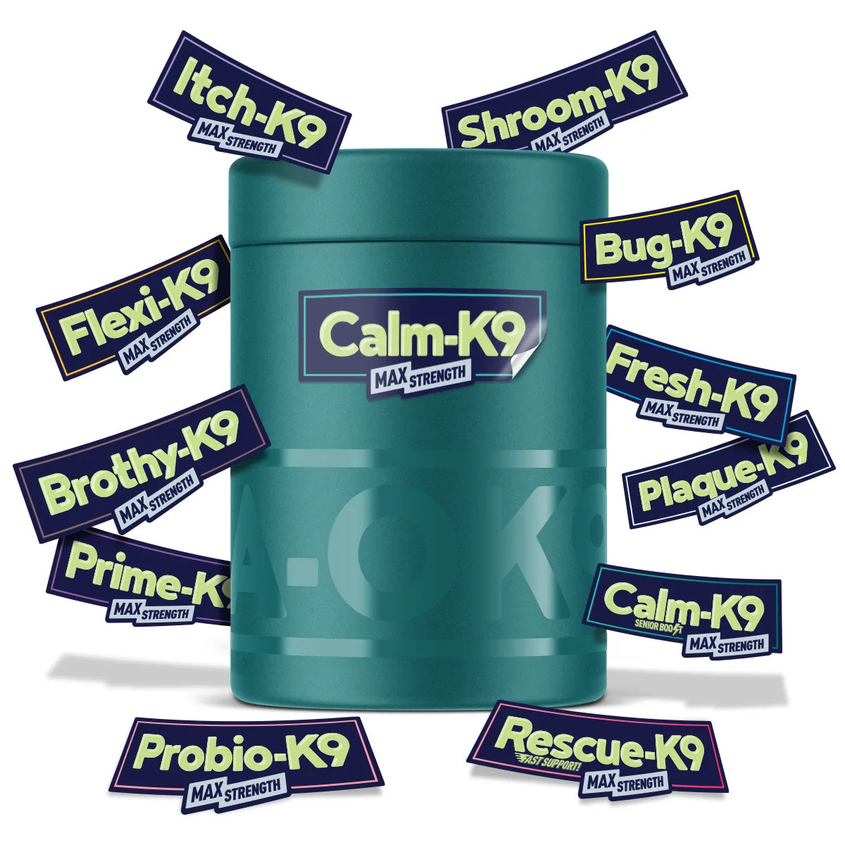 A-OK9 Supplement Container & Scoop Set