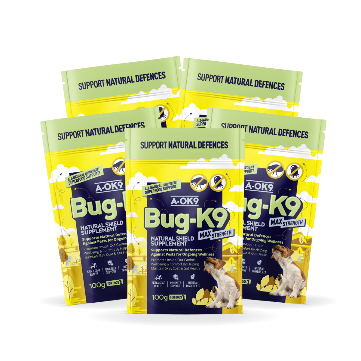 Bug-K9 Max Strength Multibuy - 5 Pouches