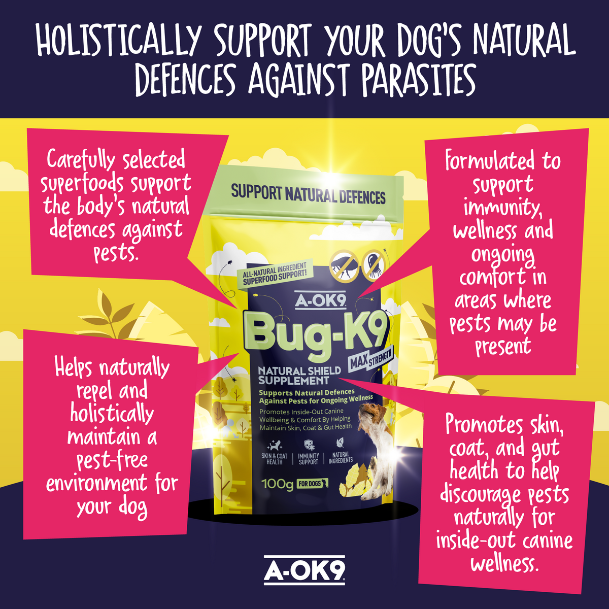 Bug-K9 Max Strength Multibuy - 5 Pouches