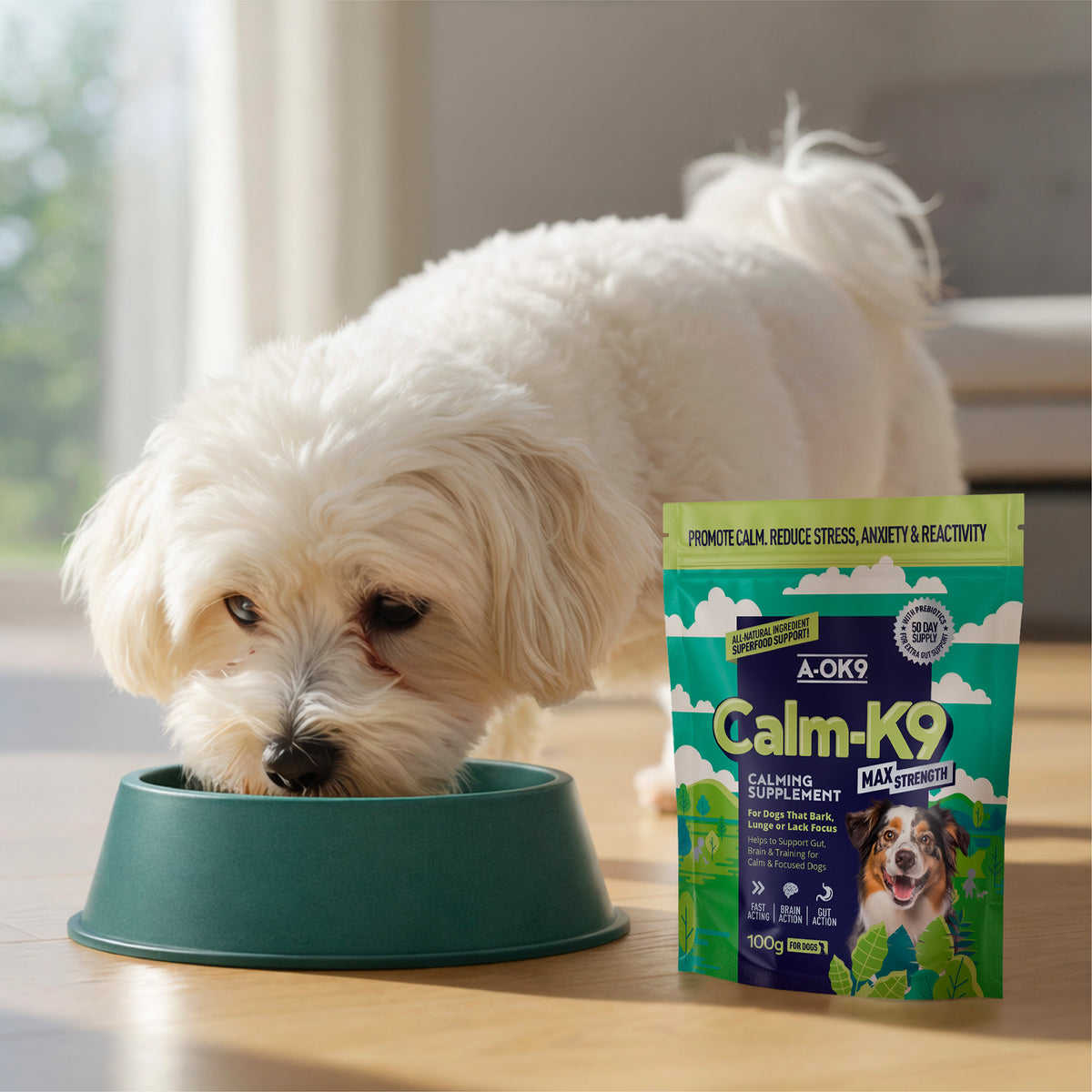 Calm-K9 | Calming Support for Happy, Relaxed Dogs