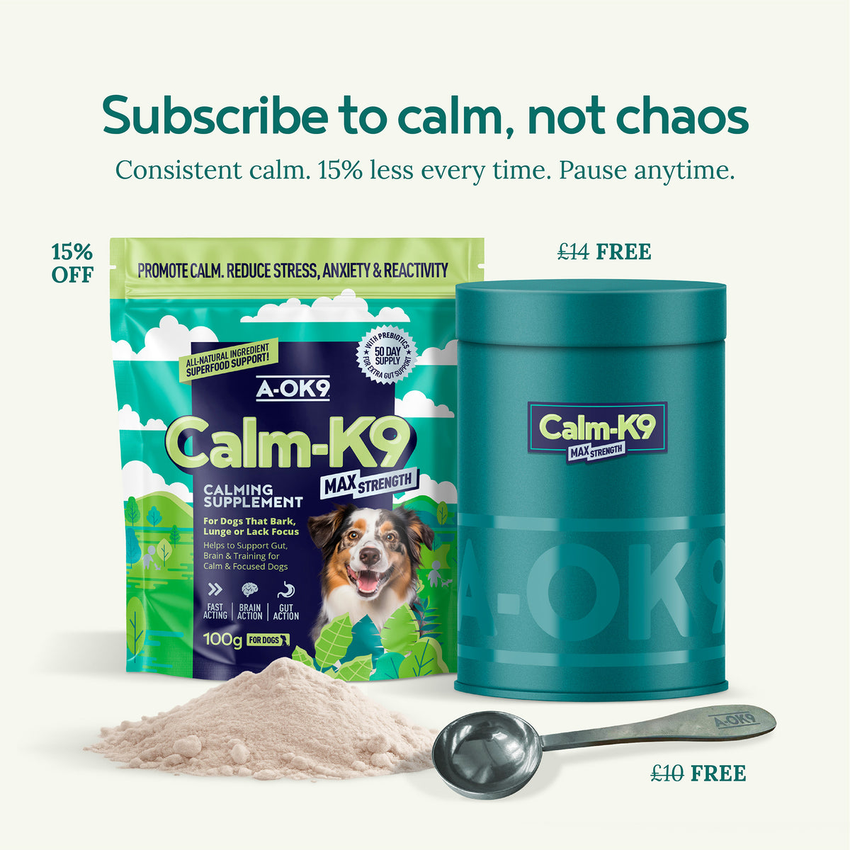 Calm-K9 | Calming Support for Happy, Relaxed Dogs
