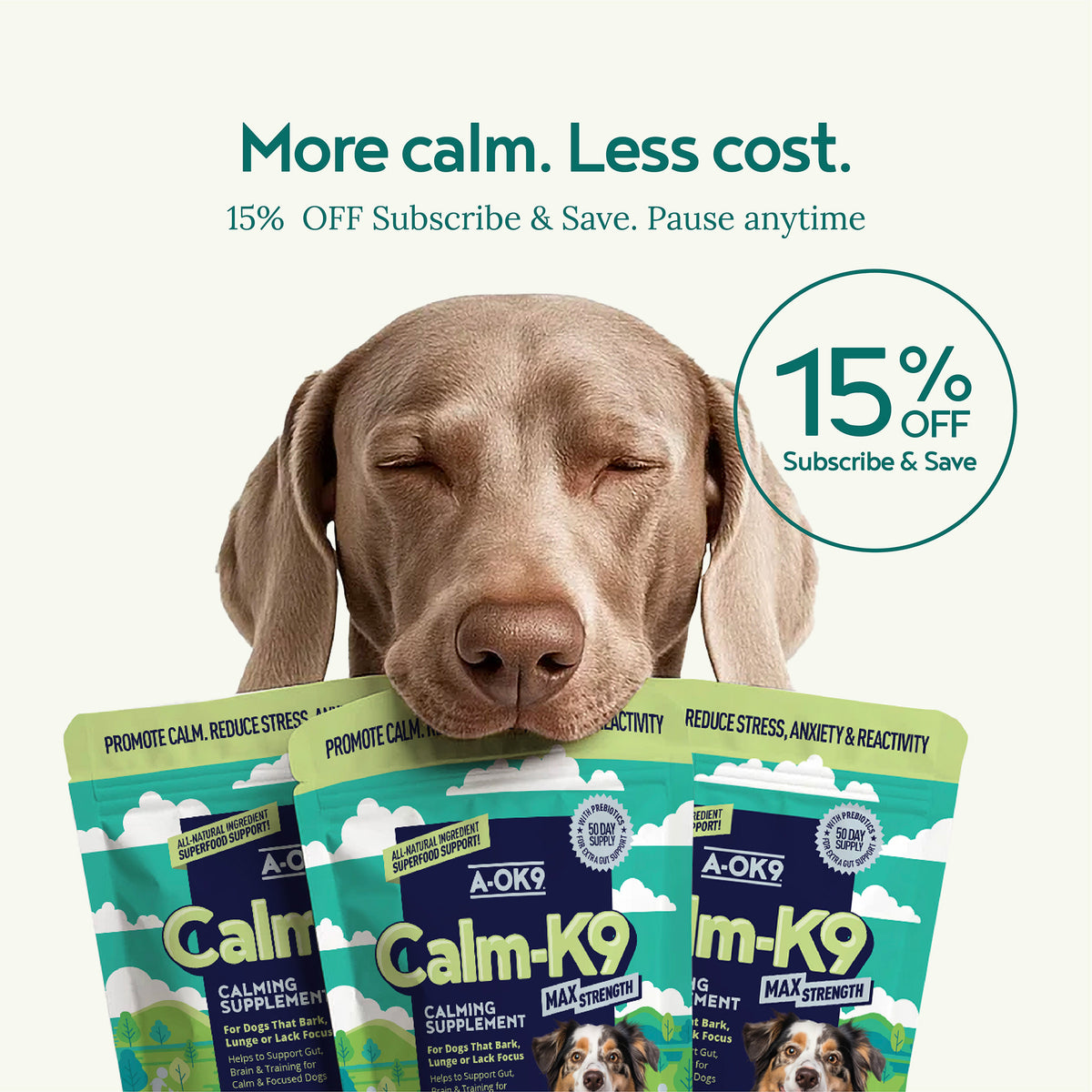 Calm-K9 | Calming Support for Happy, Relaxed Dogs
