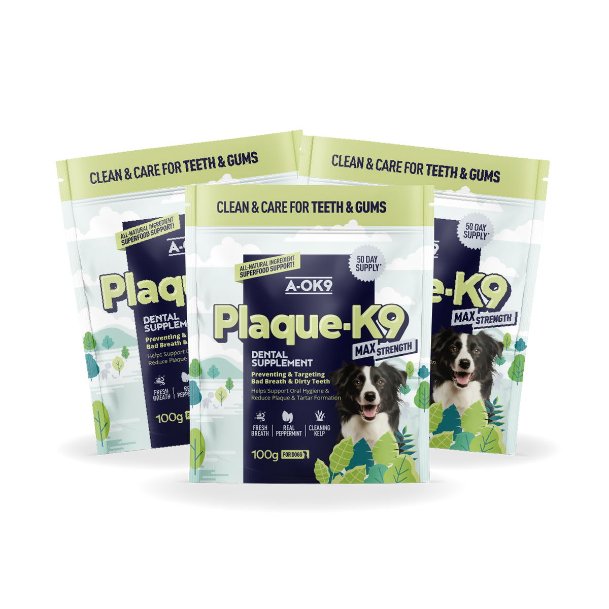 Plaque-K9 Max Strength Multibuy - 3 Pouches