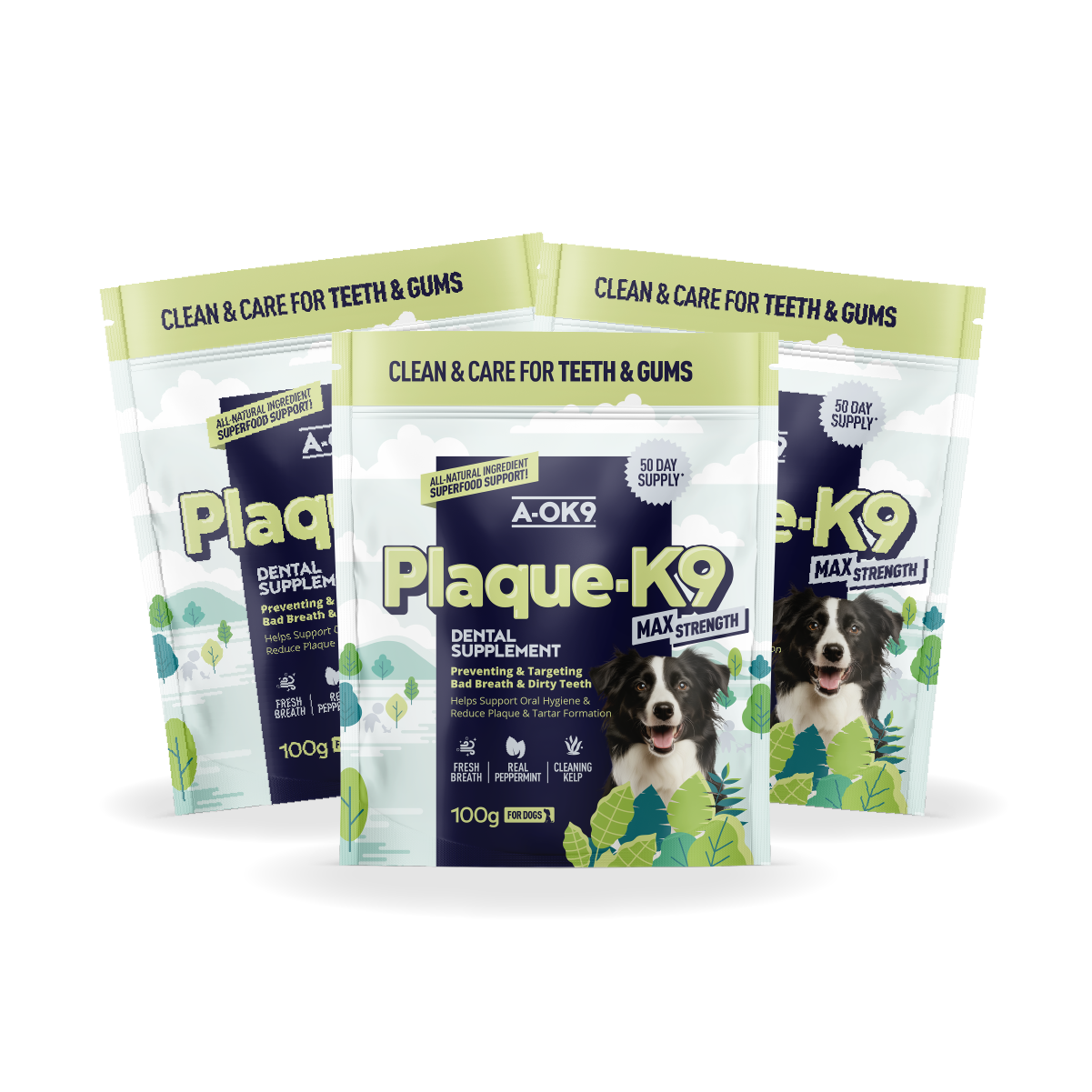 Plaque-K9 Max Strength Multibuy - 3 Pouches