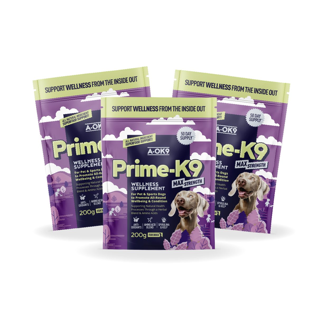 Prime-K9 Max Strength Multibuy - 3 Pouches