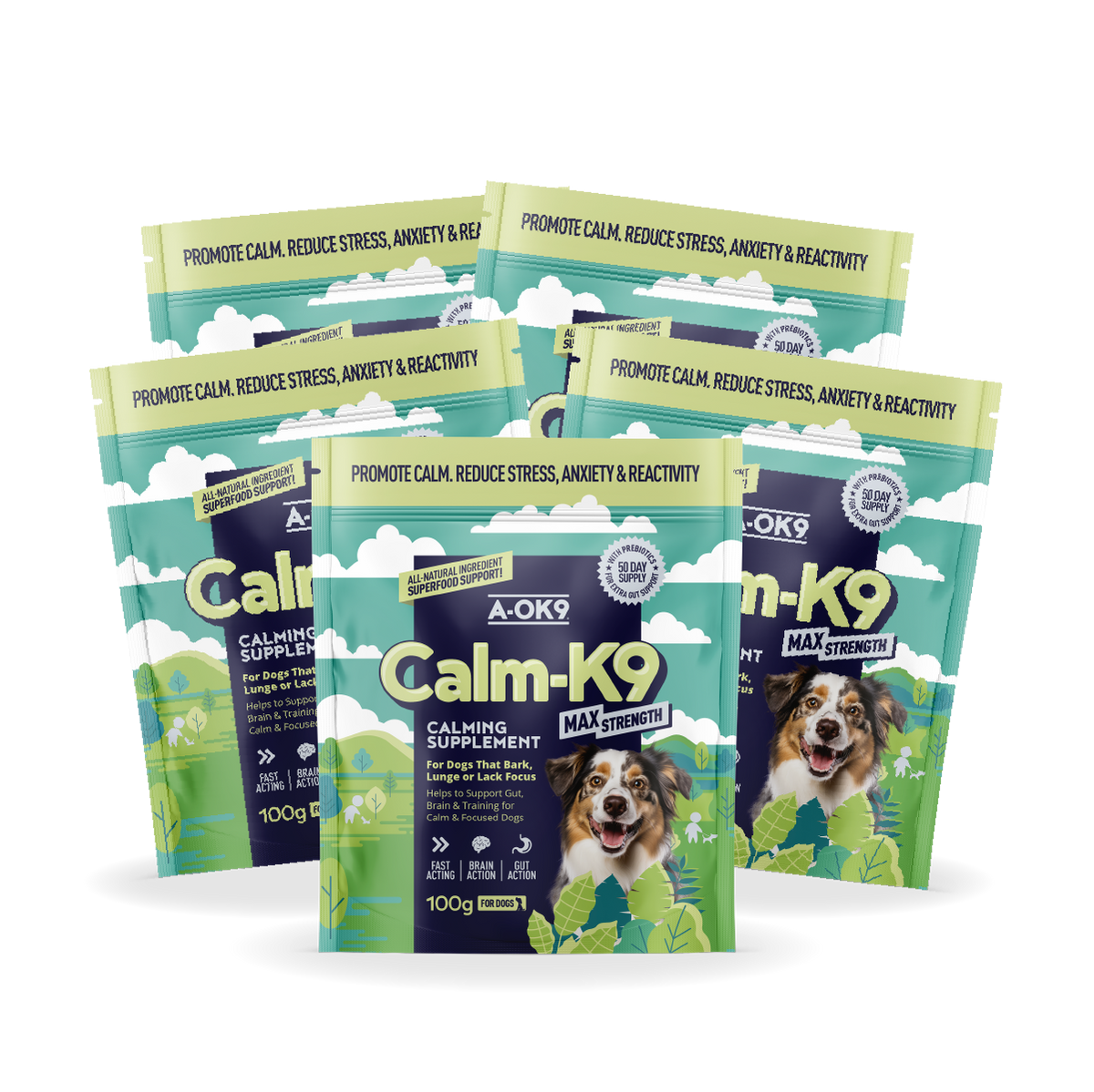 Calm-K9 Max Strength Multibuy - 5 Pouches