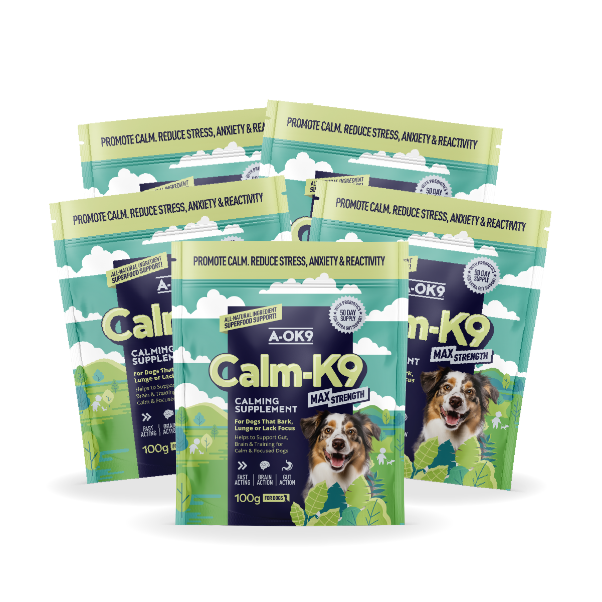 Calm-K9 Max Strength Multibuy - 5 Pouches