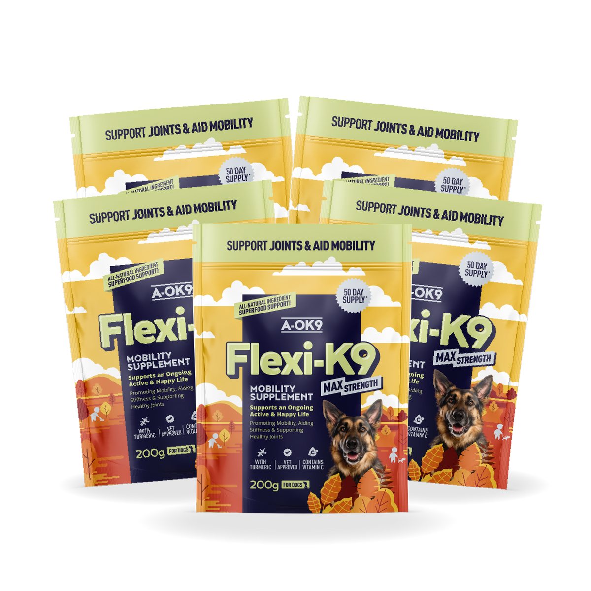 Flexi-K9 Max Strength Multibuy - 5 Pouches