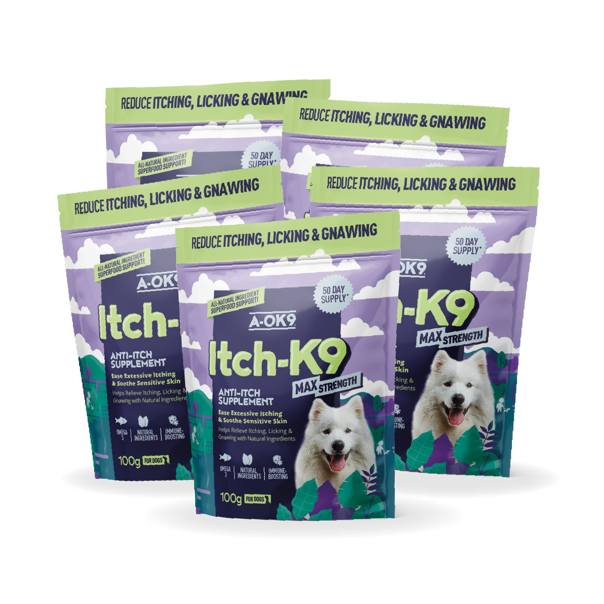 Itch-K9 Max Strength Multibuy - 5 Pouches