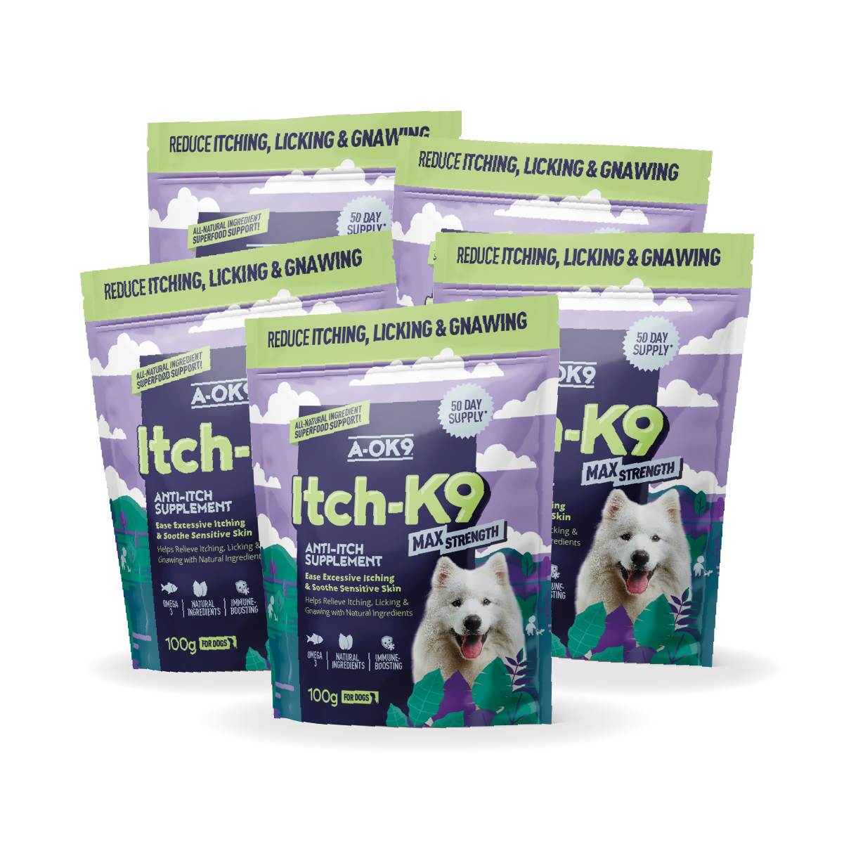 Itch-K9 Max Strength Multibuy - 5 Pouches
