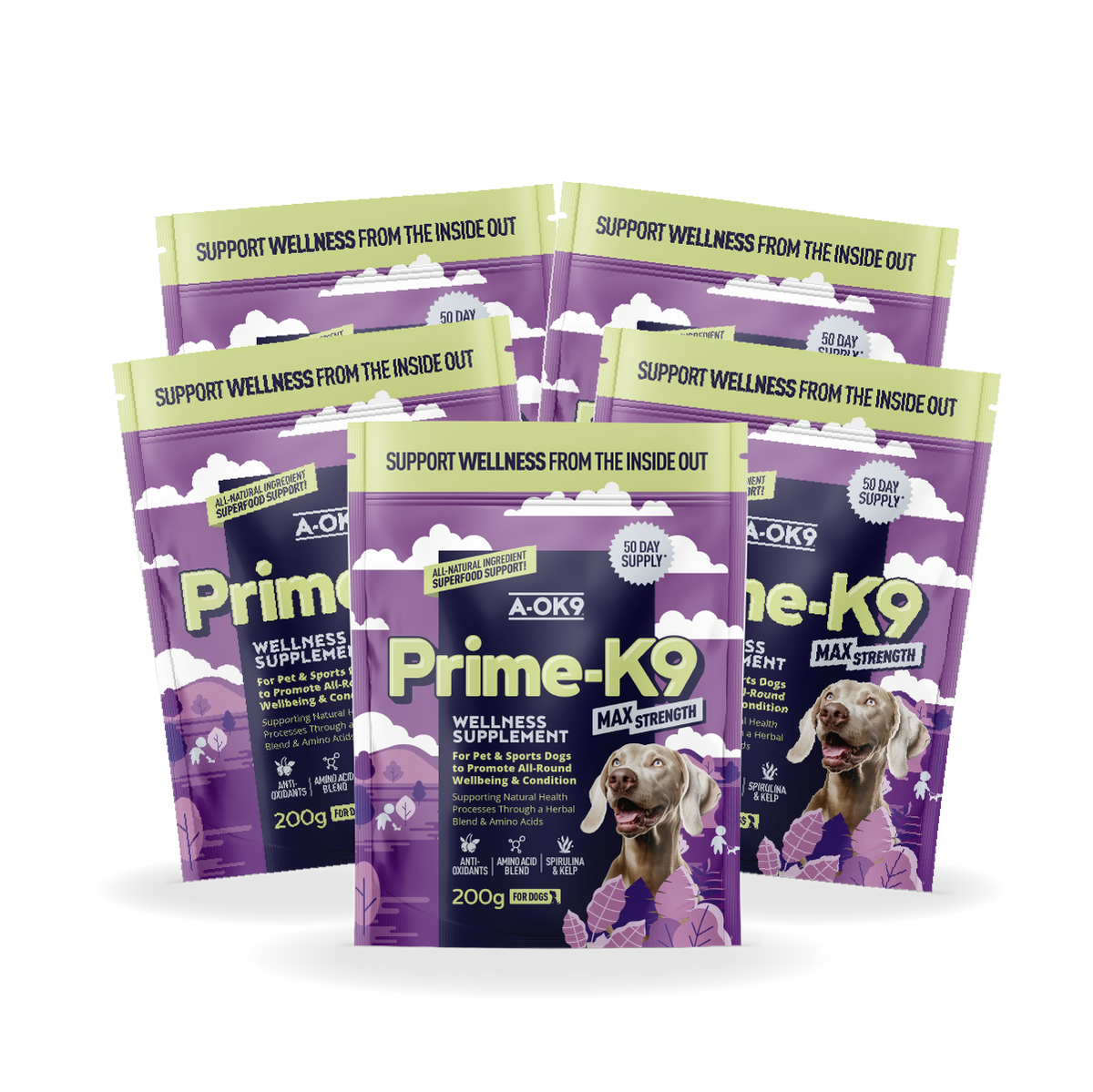 Prime-K9 Max Strength Multibuy - 5 Pouches