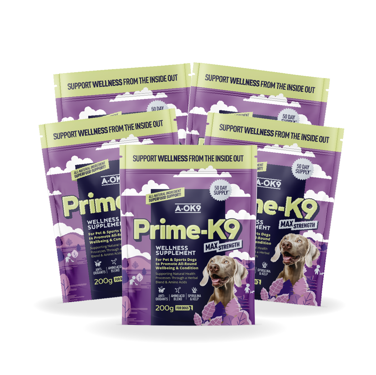 Prime-K9 Max Strength Multibuy - 5 Pouches
