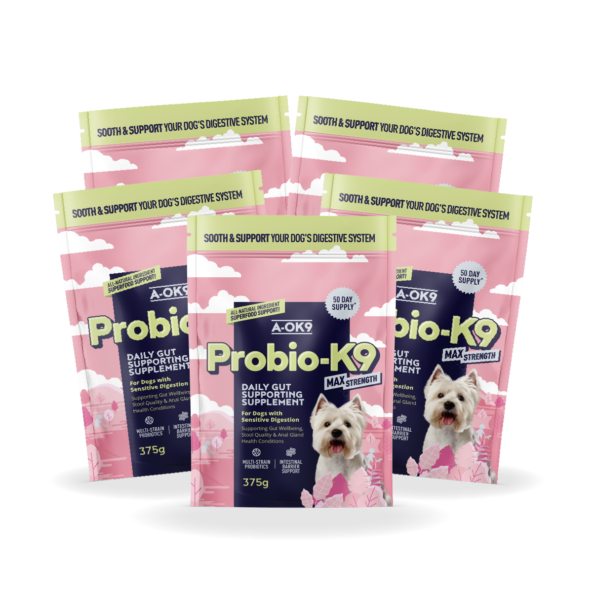 Probio-K9 Max Strength Multibuy -  5 Pouches