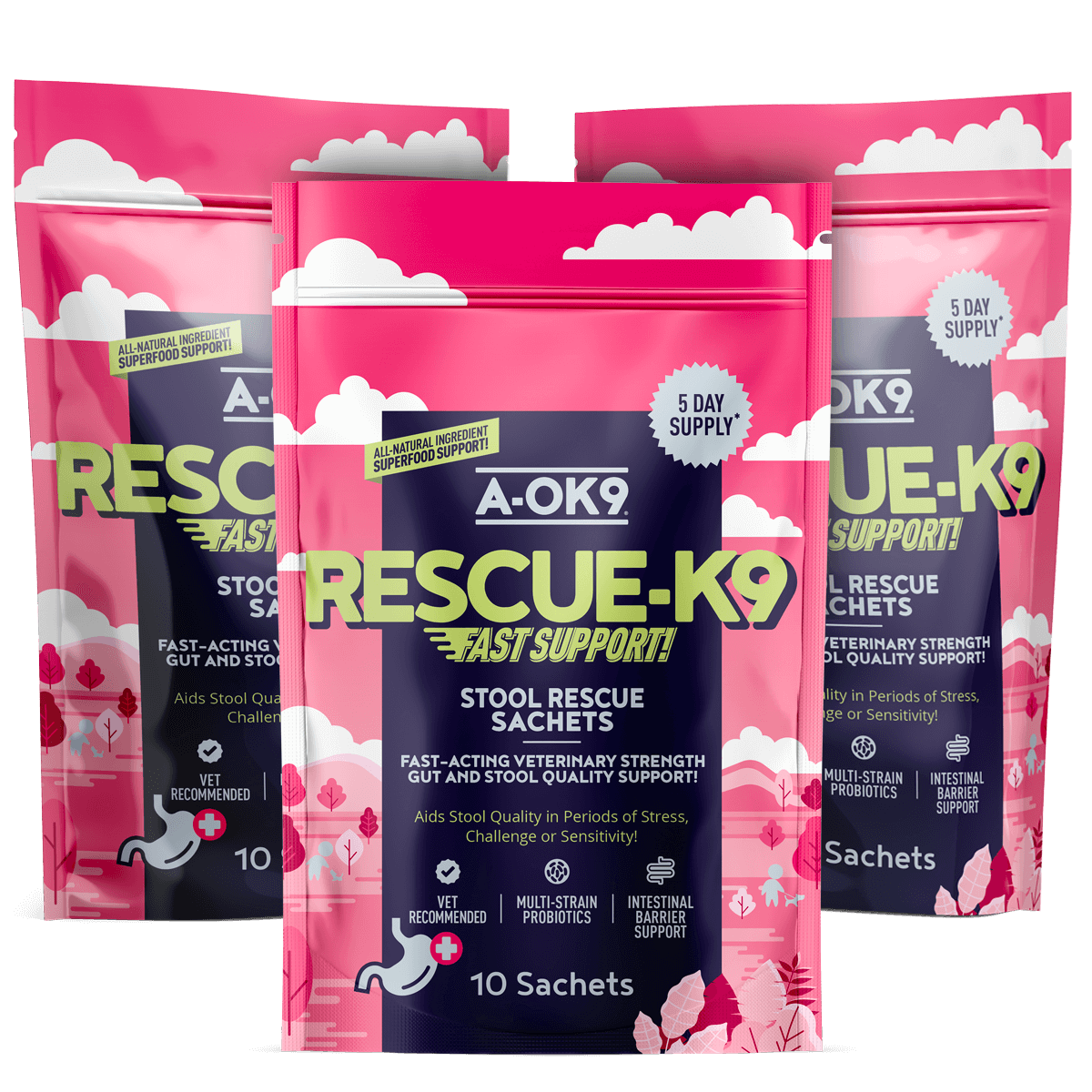 Rescue-K9: Pack of 10 Sachets - Multibuy - 3 Pack